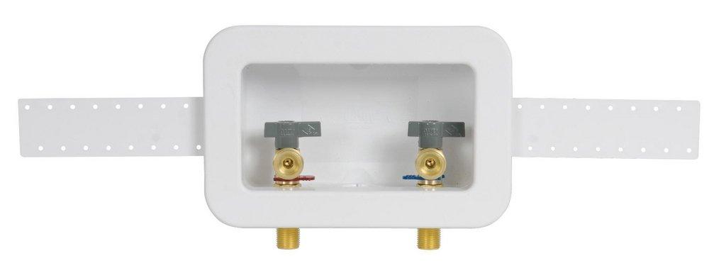 OATEY Oatey 38107 Centro II Quarter-Turn F1960 PEX Connection Washing Maching Supply Box with Hammer Arrestor