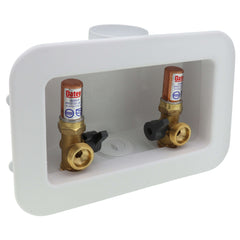 OATEY Oatey 38107 Centro II Quarter-Turn F1960 PEX Connection Washing Maching Supply Box with Hammer Arrestor