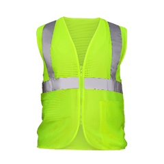 SAS Safety 690-1109 High-Vis Class 2 Flame Retardant Vest, Large, Yellow