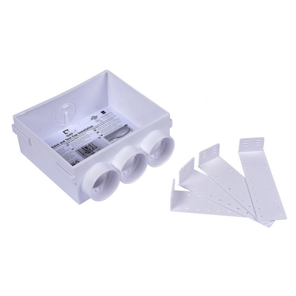 OATEY Oatey 38550 Quadtro Washing Machine Outlet Box No Hammer Options Standard Pack
