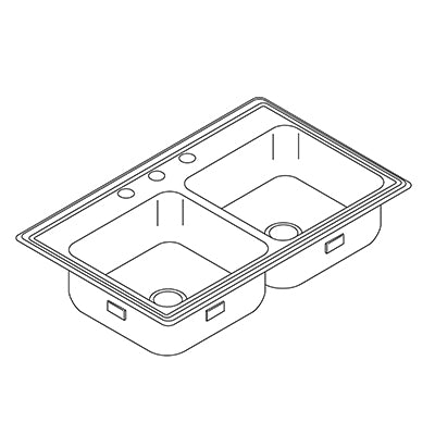 KOHLER B3318-3 FLOOR SINKS