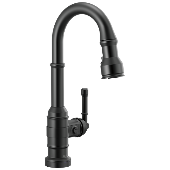 DELTA FAUCET Delta 9990T-DST: Single Handle Pull-Down Bar/Prep Faucet with Touch2O Technology