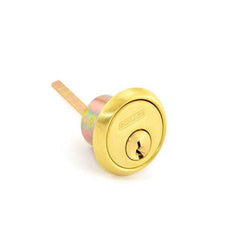 SCHLAGE Schlage Commercial 20022C606 Rim Cylinder C Keyway Satin Brass