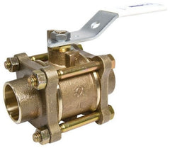 NIBCO Nibco NJ9302C 3-piece Ball Valve 1-1/2 in Solder Full Port