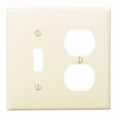 LEVITON Leviton Mfg Co 001-80705-00I Ivory Combo Wall Plate