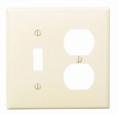 LEVITON Leviton Mfg Co 001-80705-00I Ivory Combo Wall Plate