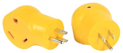 CAMCO Camco Mfg 55325 Electrical Adapter 15A to 30A 90 Degree 125V