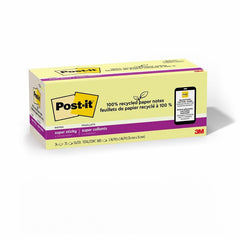 3M 3M MMM654R24SSCYCP Post-it Super Sticky Adhesive Note 3 x 3 24 Pack 654R-24SSCY-CP