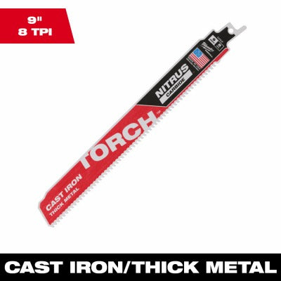 MILWAUKEE Milwaukee 48-00-5262 Torch Saw Blade 9in 8TPI Cast Iron