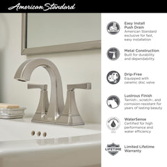 AMERICAN STANDARD American Standard 7612207.243 Crawford 1.2 gpm Bathroom Faucet with Lever Handles