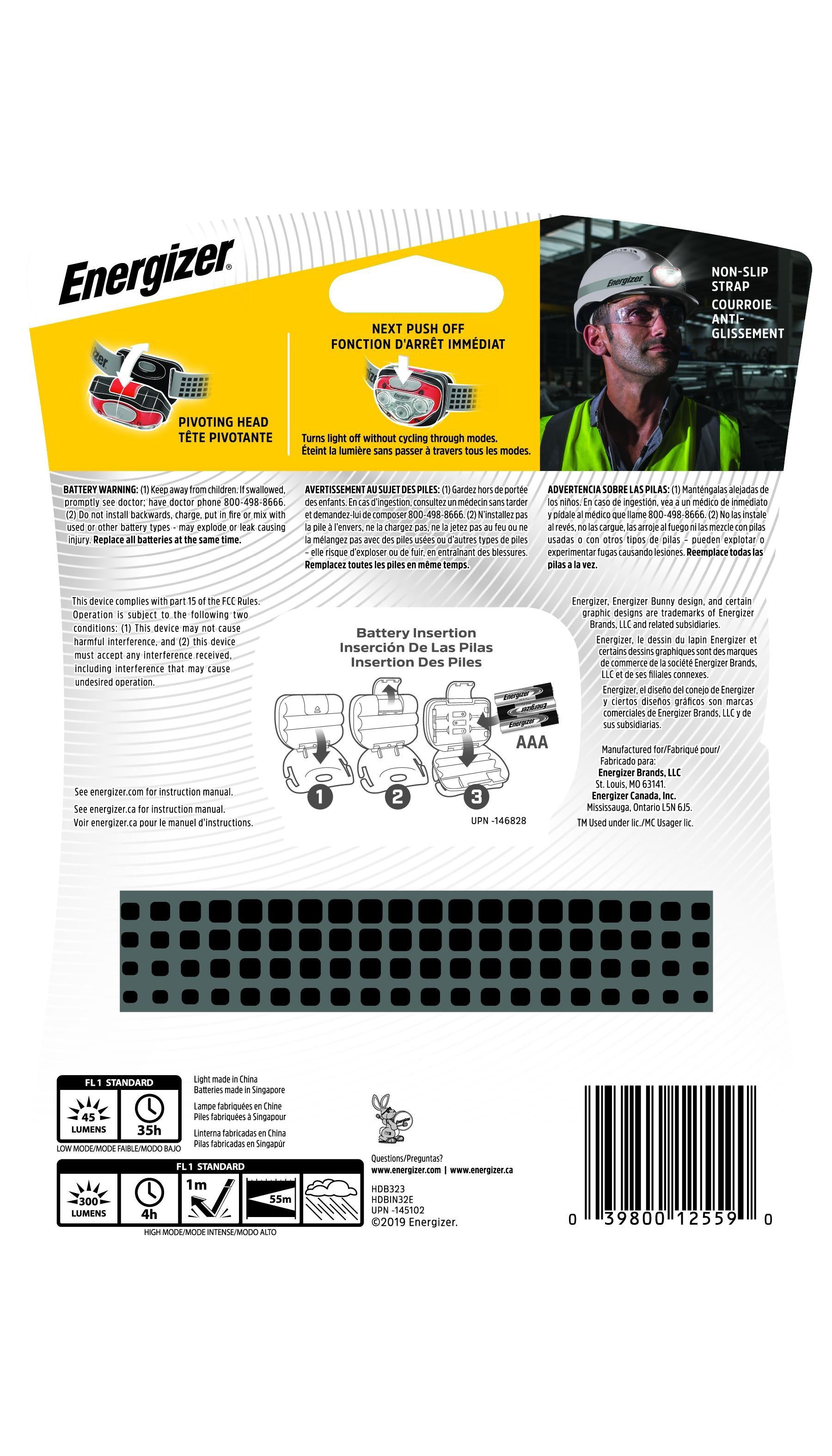 ENERGIZER Energizer HDBIN32E LED Headlight 150 Lumens