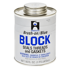 OATEY Oatey 15711 Hercules Block All-Purpose Thread and Gasket Sealant, 1 pt Screw Cap Can With Brush