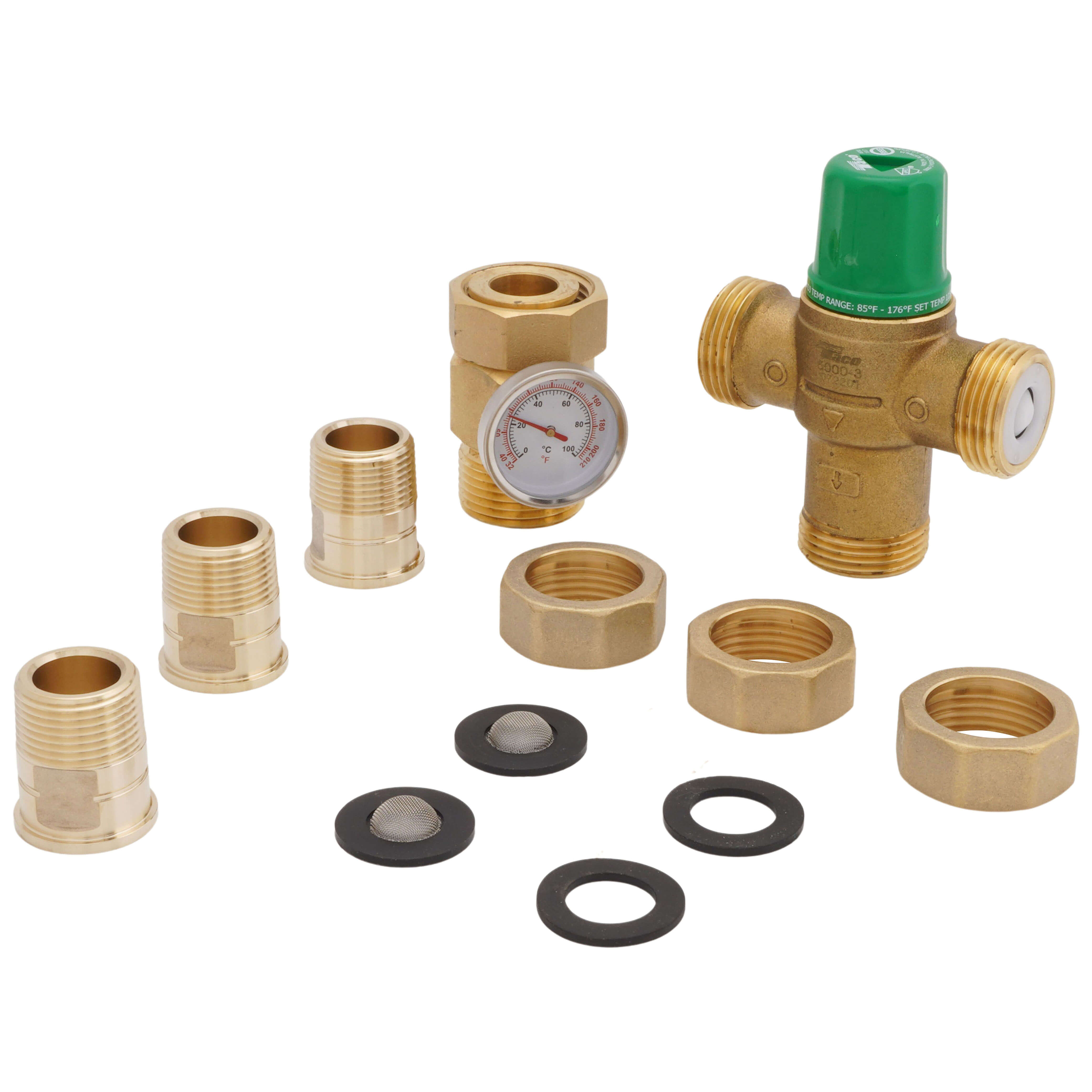 TACO Taco 5003-T3-G 3/4 NPT Male Union 5003 Mixing Valve w/ Gauge (Low Lead)