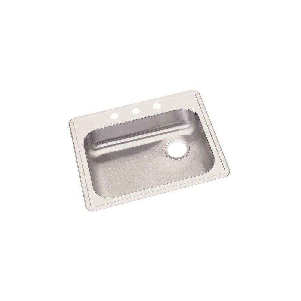 DAYTON Dayton GE12521R4 Kitchen Sink 25 x 21-1/4 Drop-In Sink with Right Drain