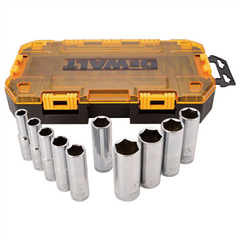 DEWALT DeWalt DWMT73814 10 Pieces Chrome Deep Socket Set