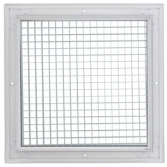 HART & COOLEY Hart & Cooley 66008 Return Air Grille 10 x 10 White Aluminum Egg Crate RE5