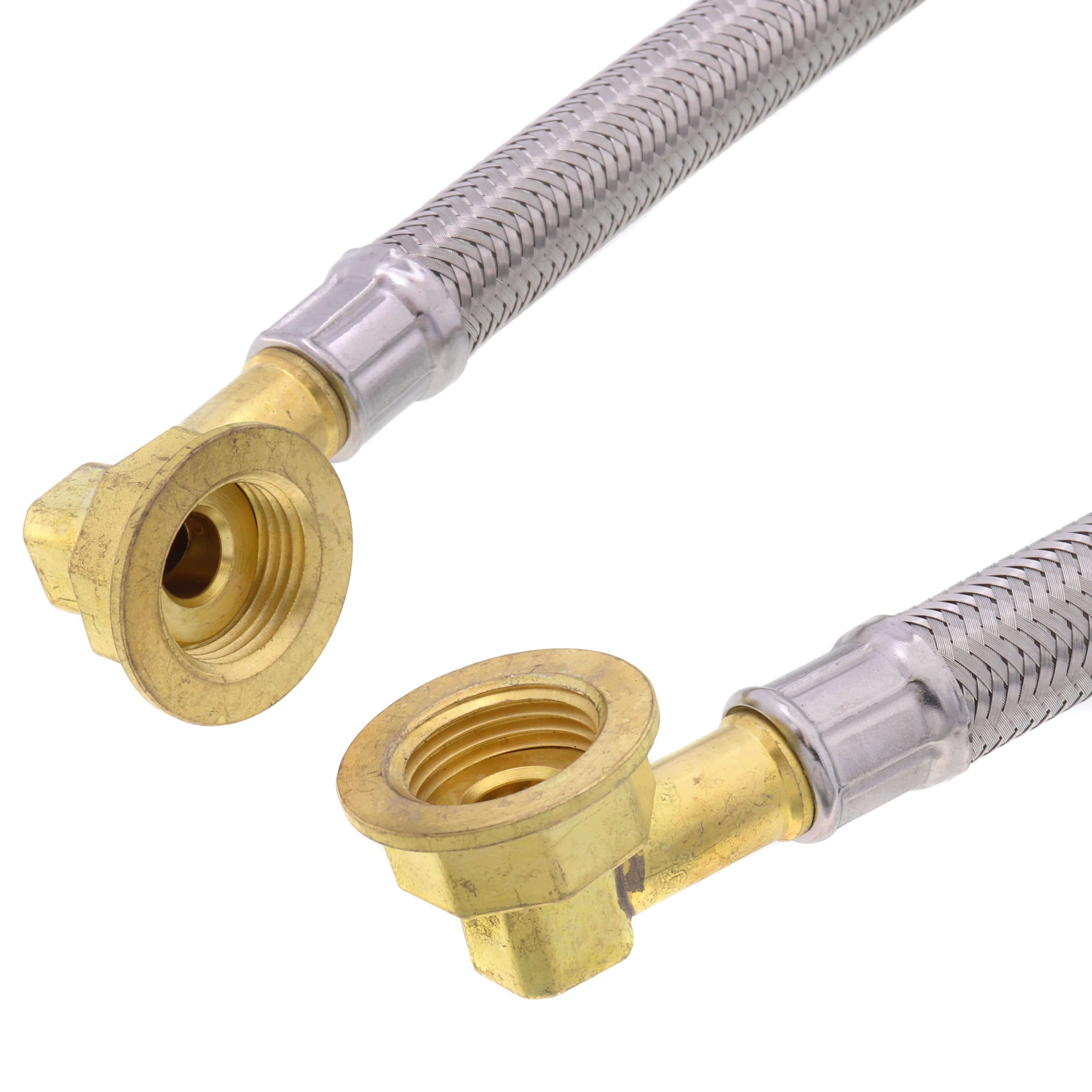 KROWNE Krowne Metal 21-444L E-Z Install Wall Mount Faucet Stainless Steel Water Line Kit (1/2, 22 Long)