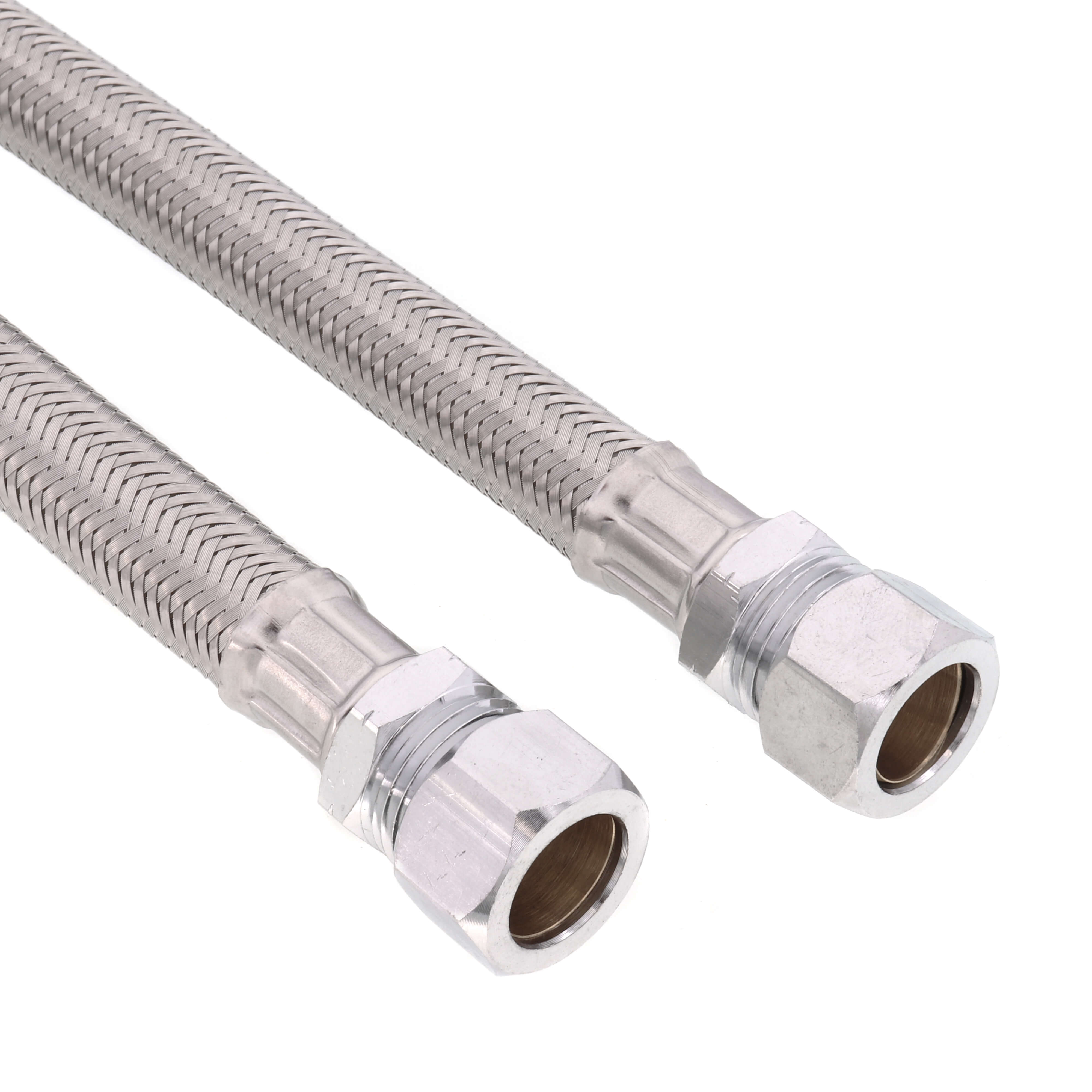 KROWNE Krowne Metal 21-444L E-Z Install Wall Mount Faucet Stainless Steel Water Line Kit (1/2, 22 Long)