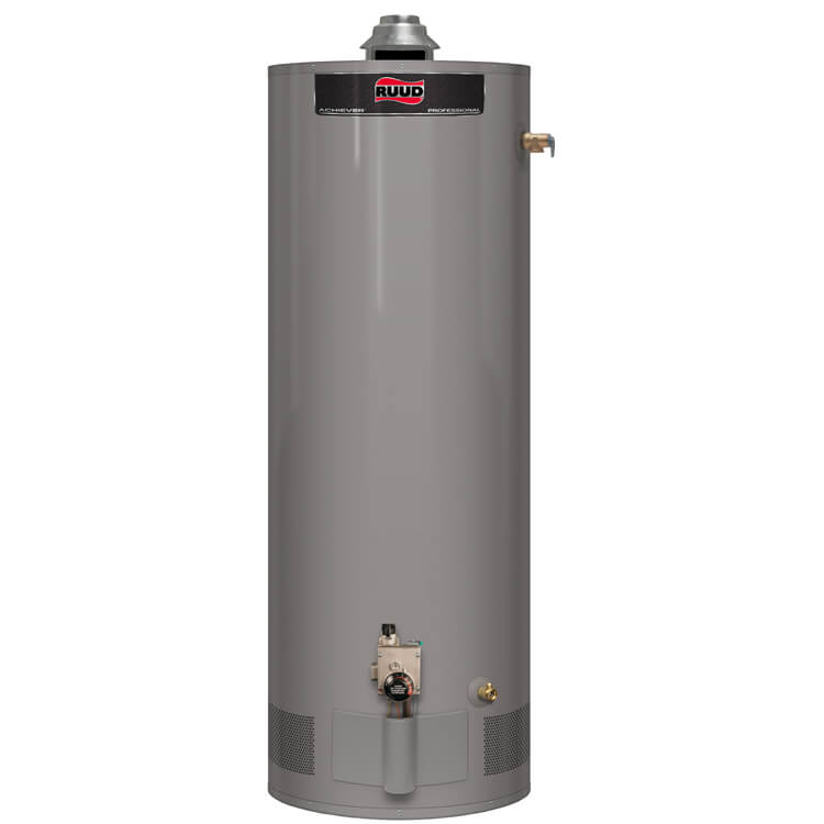 RUUD Ruud PROG30S-30N-RU63 30 Gallon 30,000 BTU EF63 Short Professional Achiever Atmospheric Water Heater 6 Year NG