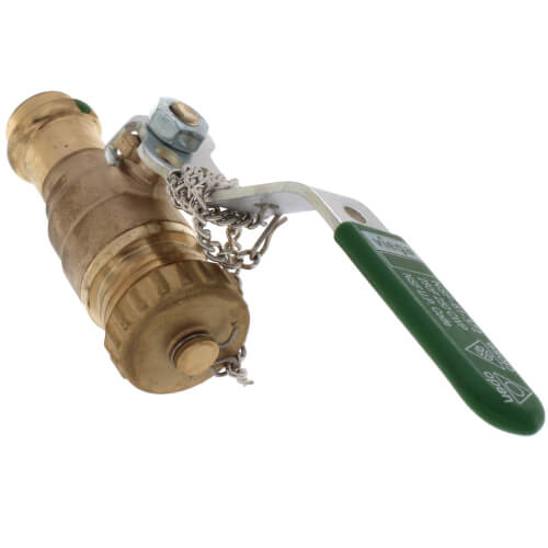 VIEGA Viega 79875 1/2 ProPress x 3/4 Hose Bronze Full Port Ball Valve w/ Lockable Metal Handle (Lead Free)