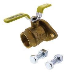 WEBSTONE Webstone H-40405 1-1/4 FIP x Flange Non-Potable Isolator Uni-Flange Ball Valve Full Port Forged Brass Ball Valve