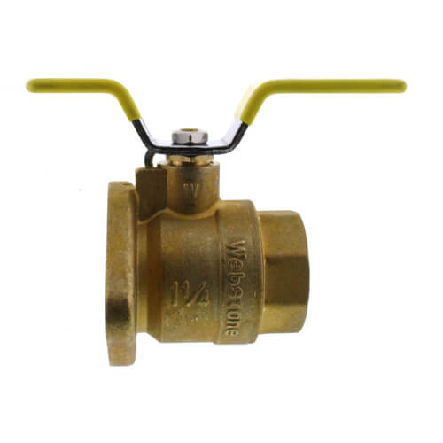 WEBSTONE Webstone H-40405 1-1/4 FIP x Flange Non-Potable Isolator Uni-Flange Ball Valve Full Port Forged Brass Ball Valve