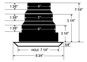 AIRTEC AirTec 81904 MV4S Ceiling Diffuser w/ 4-Way Grille (6 x 6)