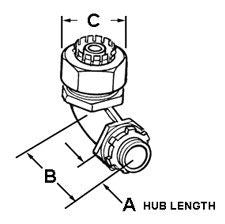 BRIDGEPORT Bridgeport 471-LT2 Connector Liquid Tight 3/4 Inch