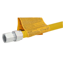 Dormont 0240176 Model 30C-3132-18 1/2 ID (5/8 OD) Coated Stainless Steel Gas Connector 1/2 MIP x 1/2 FIP (18 Length)