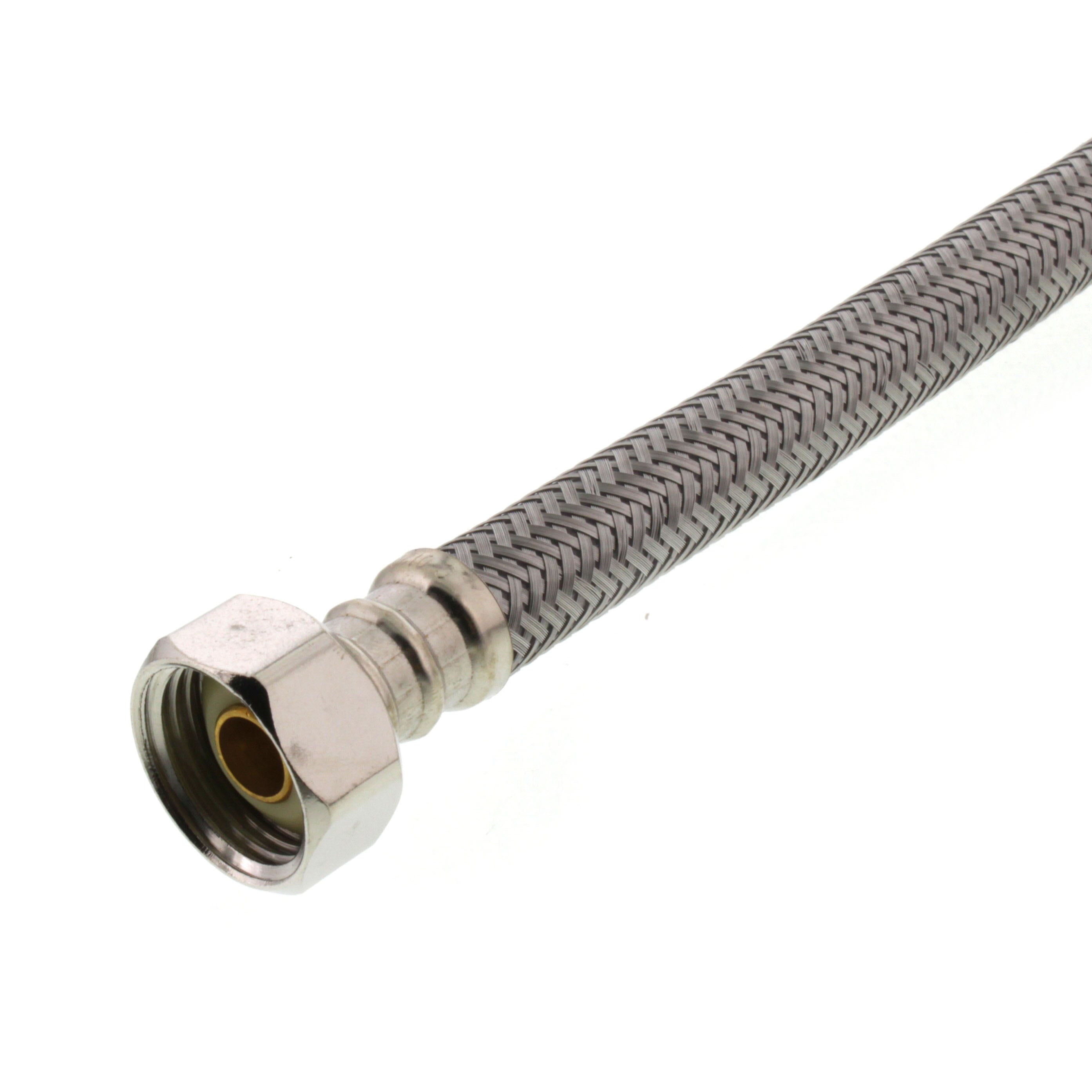 FLUIDMASTER Fluidmaster B4F16 1/2 x 16 in. Braided Stainless Sink Flexible Water Connector
