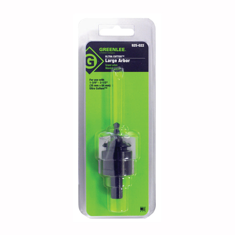 GREENLEE Greenlee 925-022 Large Hole Saw Arbor with Pilot Drill