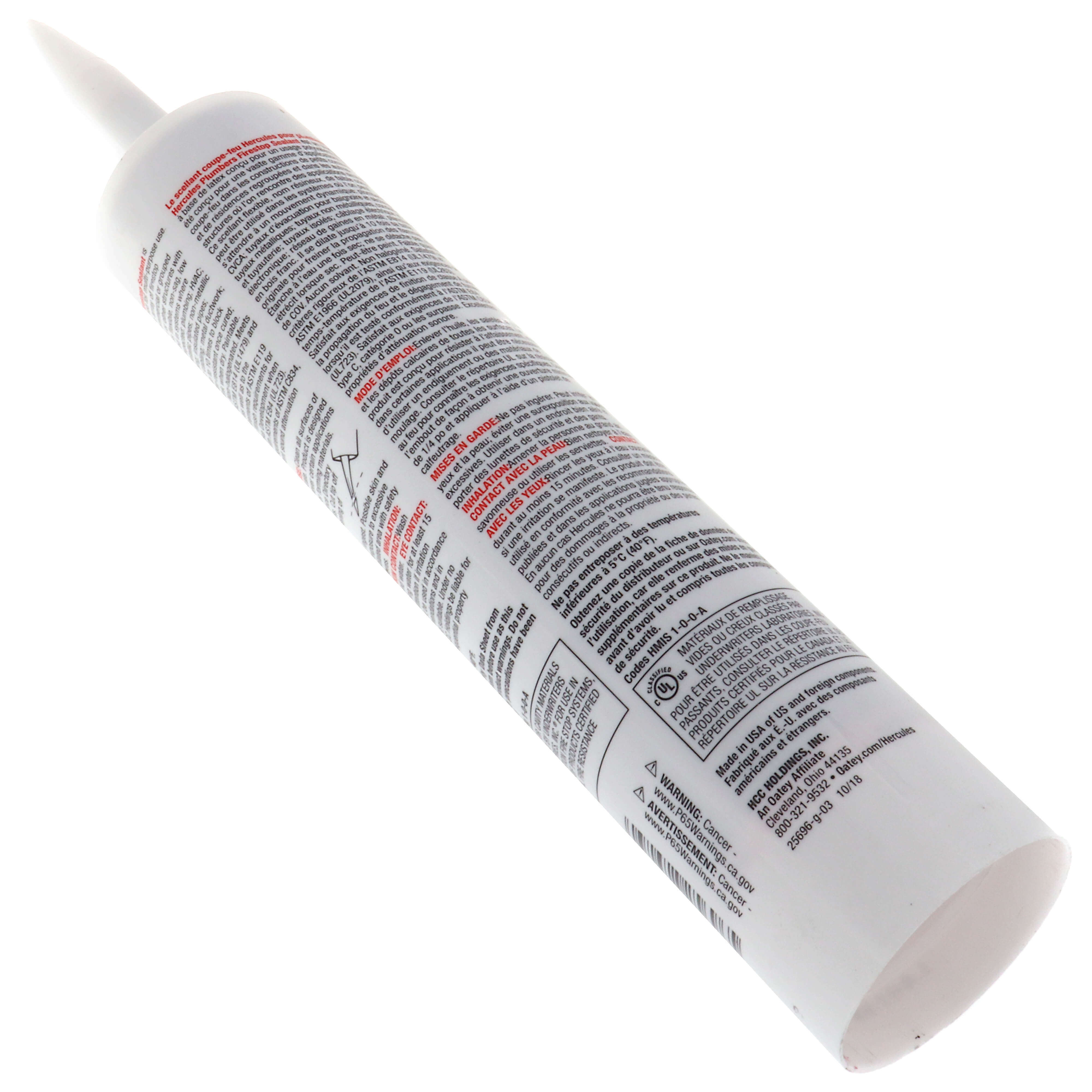 HERCULES Hercules 25696 10.1 oz. Cartridge Plumbers Firestop Sealant