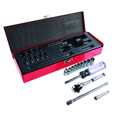 KLEIN TOOLS Klein 65500 1/4-Inch Drive Socket Wrench Set 13-Piece