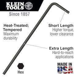 KLEIN TOOLS Klein LMK10 L-Style Hex Key Caddy Set Metric 9-Piece