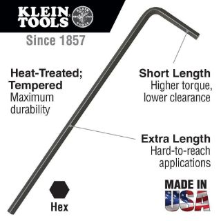 KLEIN TOOLS Klein LMK10 L-Style Hex Key Caddy Set Metric 9-Piece