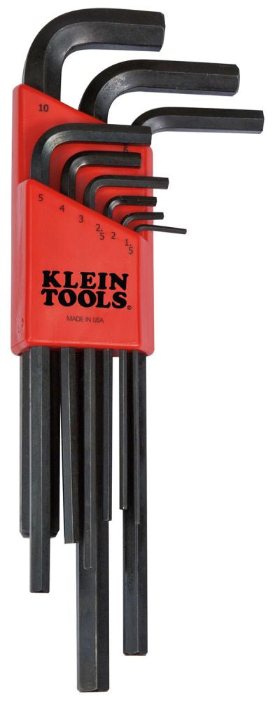 KLEIN TOOLS Klein LMK10 L-Style Hex Key Caddy Set Metric 9-Piece