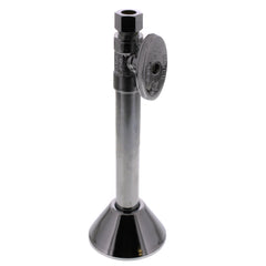 Matco-Norca 26-1040LF 1/2 Sweat x 3/8 OD Comp Straight Stop w/ 5 Ext. & Bell Escutcheon Lead Free