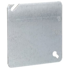STEEL CITY Steel City 52C1 4 In. Square Box Cover Steel Flat Blank