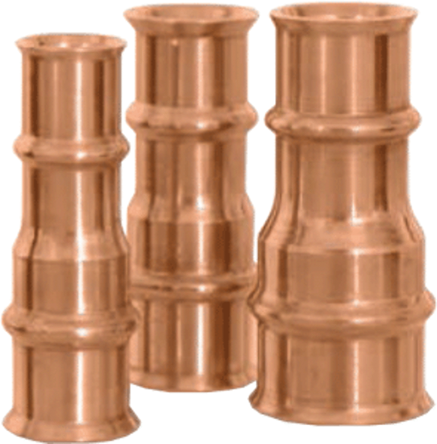SPORLAN Sporlan 770805 Copper Reducer, 7/8 x 3/4 Crimp ZoomLock Flame-Free PZK-R1412-HNBR