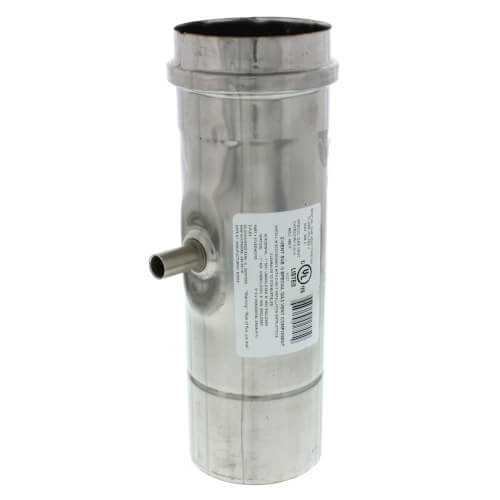 Z-FLEX Z-FLEX 2SVEDWCF03 Z-Vent (Single Wall, AL29-4C Special Gas Vent) Horizontal Drain Pipe 3 Diameter