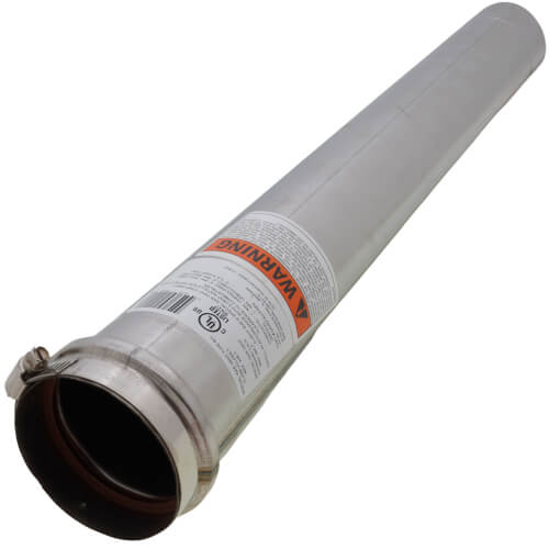 Z-FLEX Z-FLEX 2SVEPWCF0302 Z-Vent (Single Wall, AL29-4C Special Gas Vent) Pipe 3 x 2'