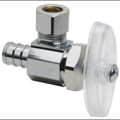 BRASSCRAFT BrassCraft BRPX19XC PEX Barbed x OD Compression Knurled Handle Angle Supply Stop Valve
