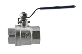 BOSHART Boshart SSBV304-10 1 FPT Stainless Steel Full-Port 2-Piece Ball Valve 1000 PSI CWP LF