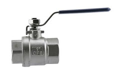 BOSHART Boshart SSBV304-10 1 FPT Stainless Steel Full-Port 2-Piece Ball Valve 1000 PSI CWP LF