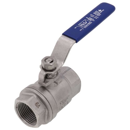 BOSHART Boshart SSBV304-12 1-1/4 FPT Stainless Steel Full-Port 2-Piece Ball Valve 1000 PSI CWP LF