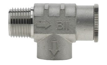 BOSHART Boshart SSRVN05-075 1/2 Stainless Steel Relief Valve 75 PSI