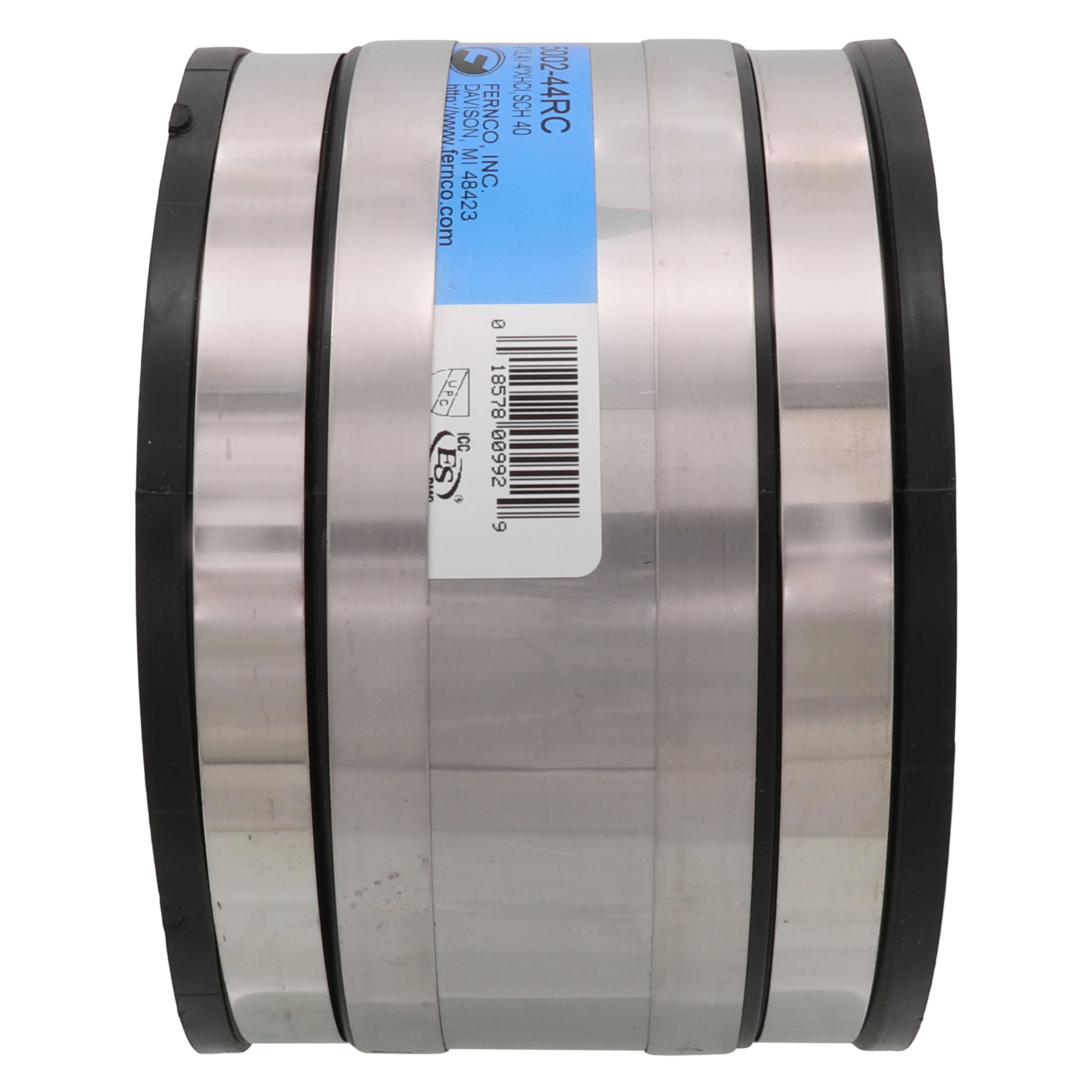 FERNCO Fernco 5002-44RC 4 in. Clay x Cast Iron Plastic Flexible Coupling