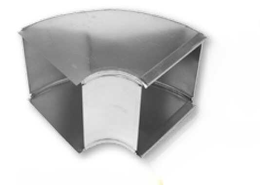 GRAY METAL 18X8-122SD DUCT ELBOWS