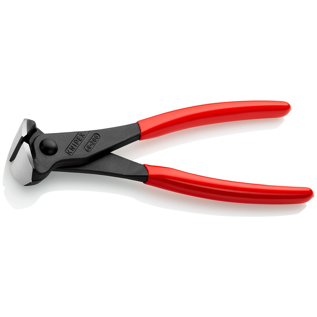 KNIPEX KNIPEX 6801200 End Cutting Nippers 8 in. Plastic Coating Polished Bulk