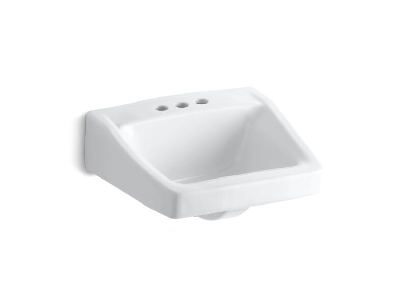 KOHLER KOHLER 1728-0 Chesapeake 19-1/4 x 17-1/4 in. Rectangular Wall Mount Bathroom Sink